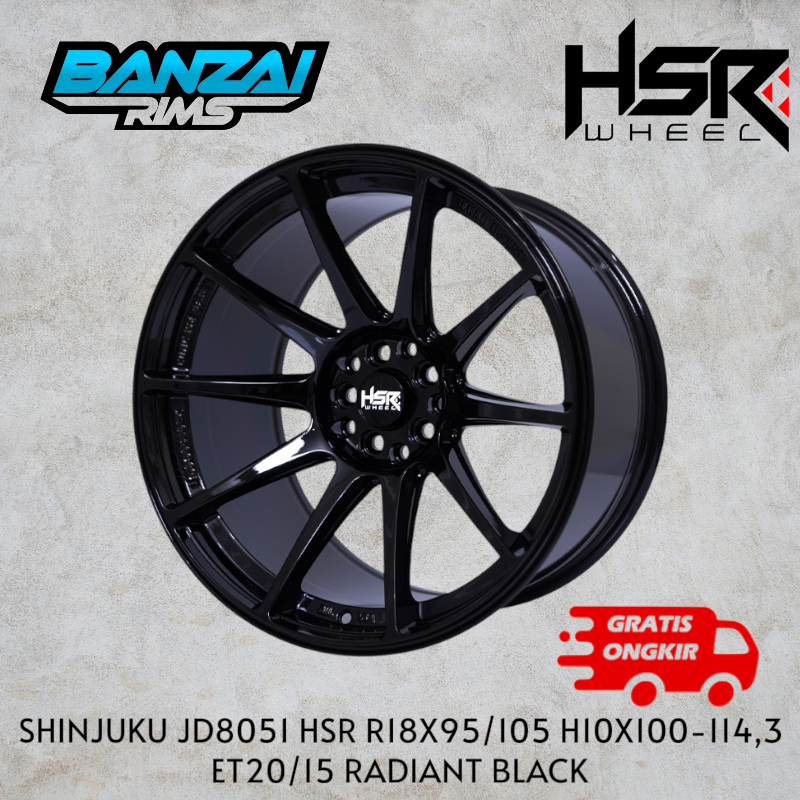Velg celong/lebar belang hsr shinjuku ring 18 mobil camry civic accord masda dll velg mobil celong