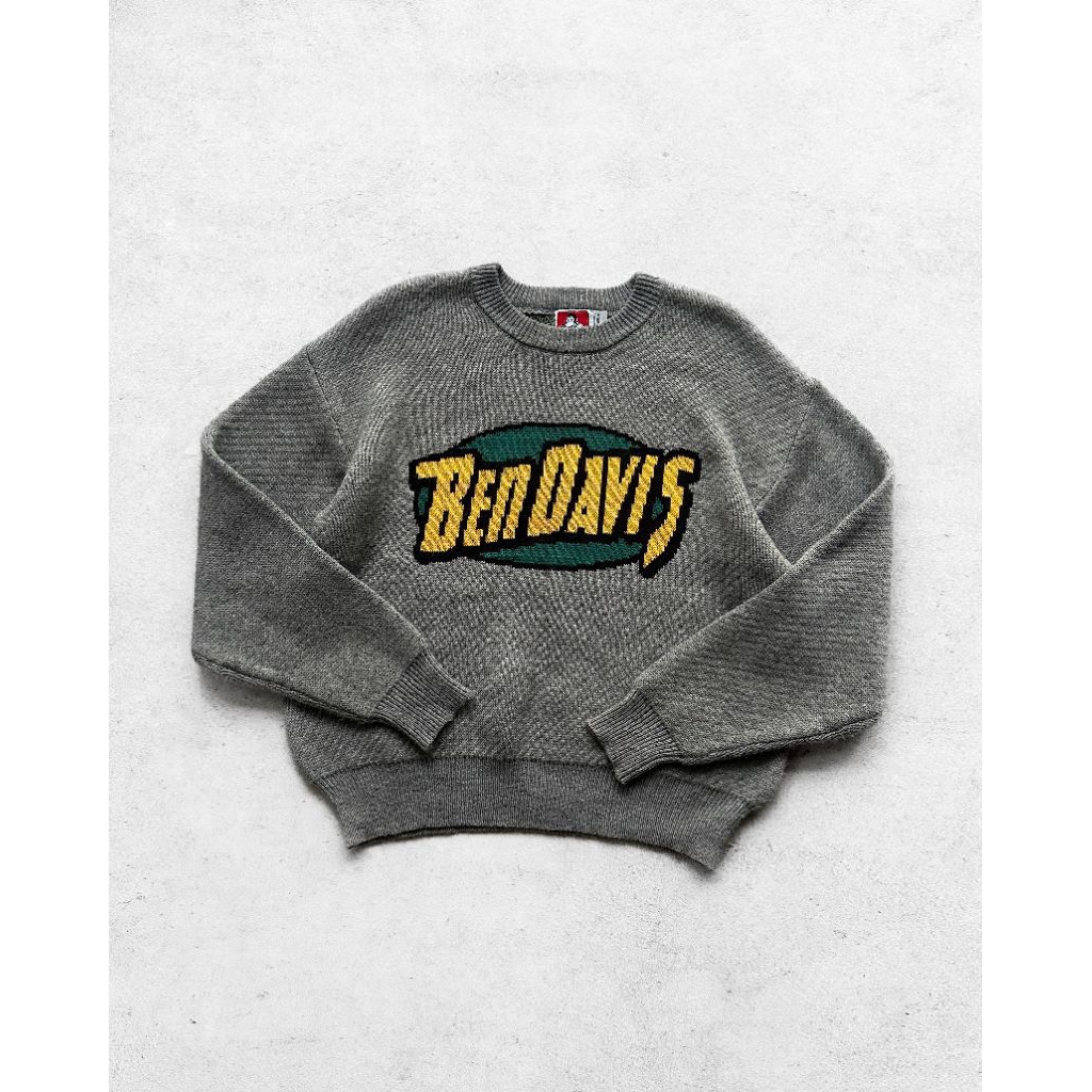 BEN DAVIS KNITWEAR COLLEGE GREY