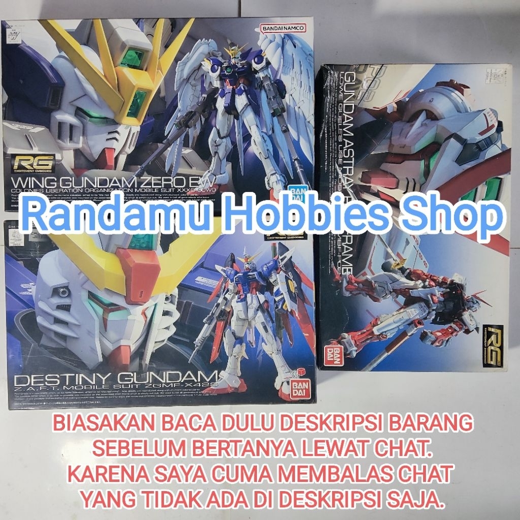 RG Gundam Astray Red Frame, Destiny, & Wing Zero EW [Bandai] - TAG : Amazing Strike Freedom Barbatau