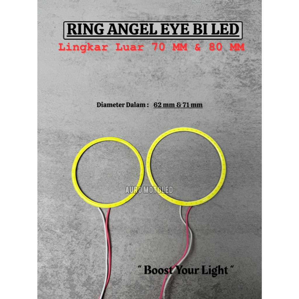 AR Ring Angel Eyes Cob 70mm 2.5 Inch & 80 mm 3 Inch / Ring LED Headlamp Motor/Mobil