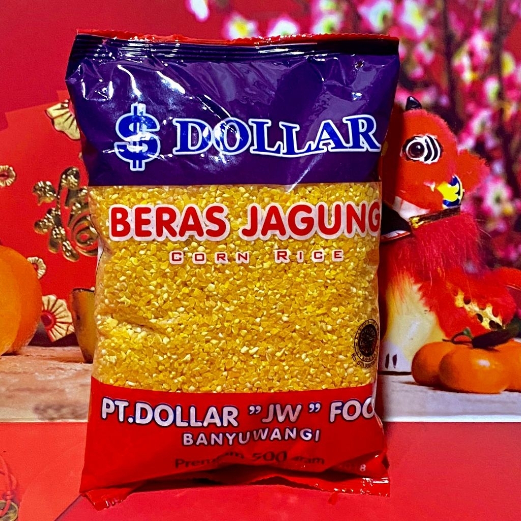 cod beras jagung dollar 500g - 100% original - beras jagung dollar