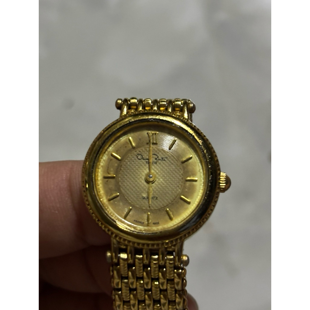 JAM TANGAN OSCR KNLA 23K GOLD PLATED