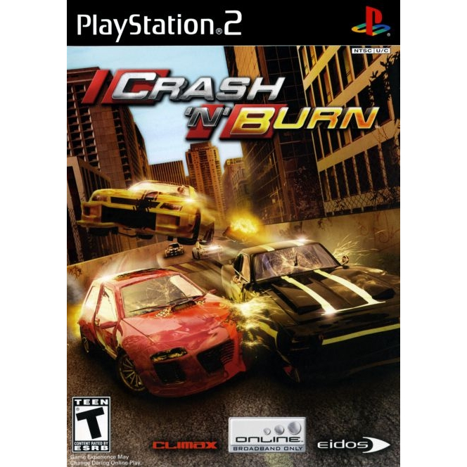 KASET PS2 CRASH N BURN