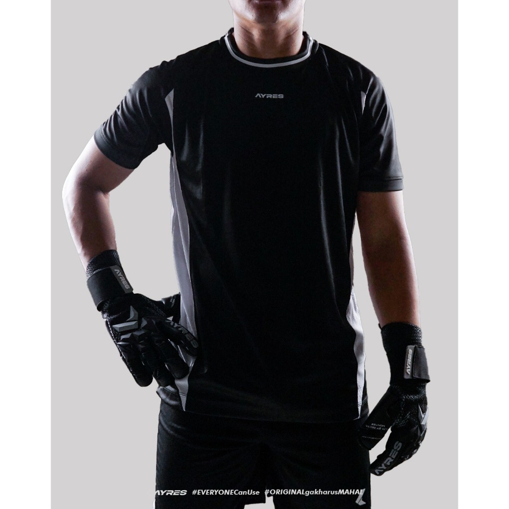 Jersey Kiper Ayres Alta Et Recta Montes 2.0 Putih Hitam Baju Kiper Lengan Pendek Original Breathable
