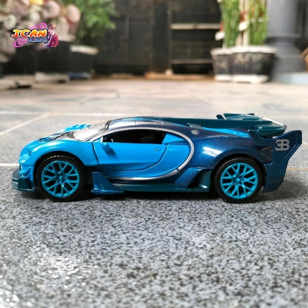 Diecast Bugatti Vision GT Gran Turismo Light Blue Special Edition 1:32 Rare