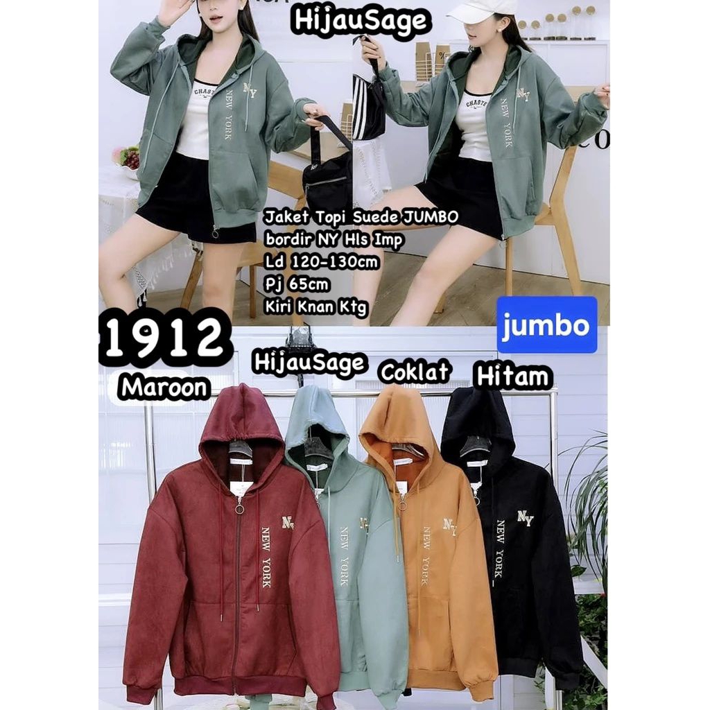 CS 1912 Jaket suede jumbo