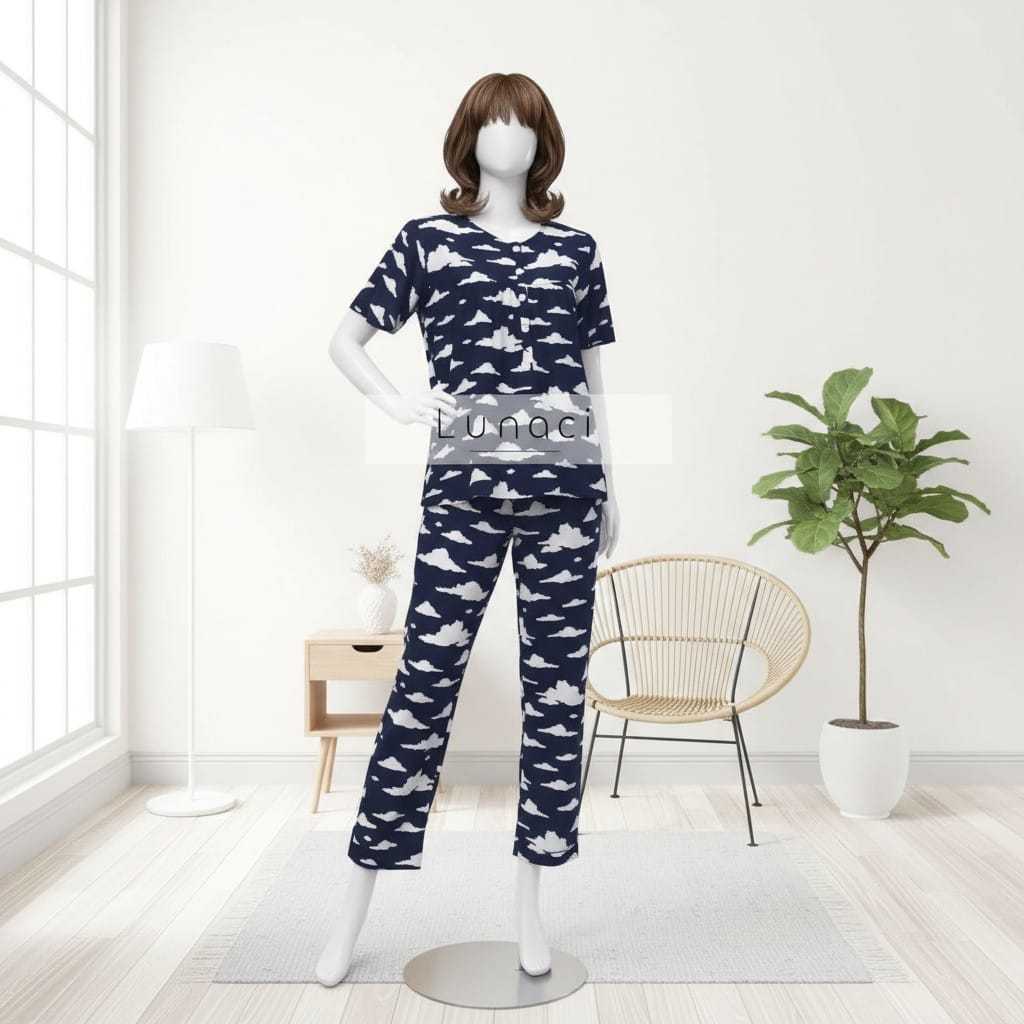 lunaci naura pyjamas| Piyama premium | baju menyusui | atelier angelina pajamas