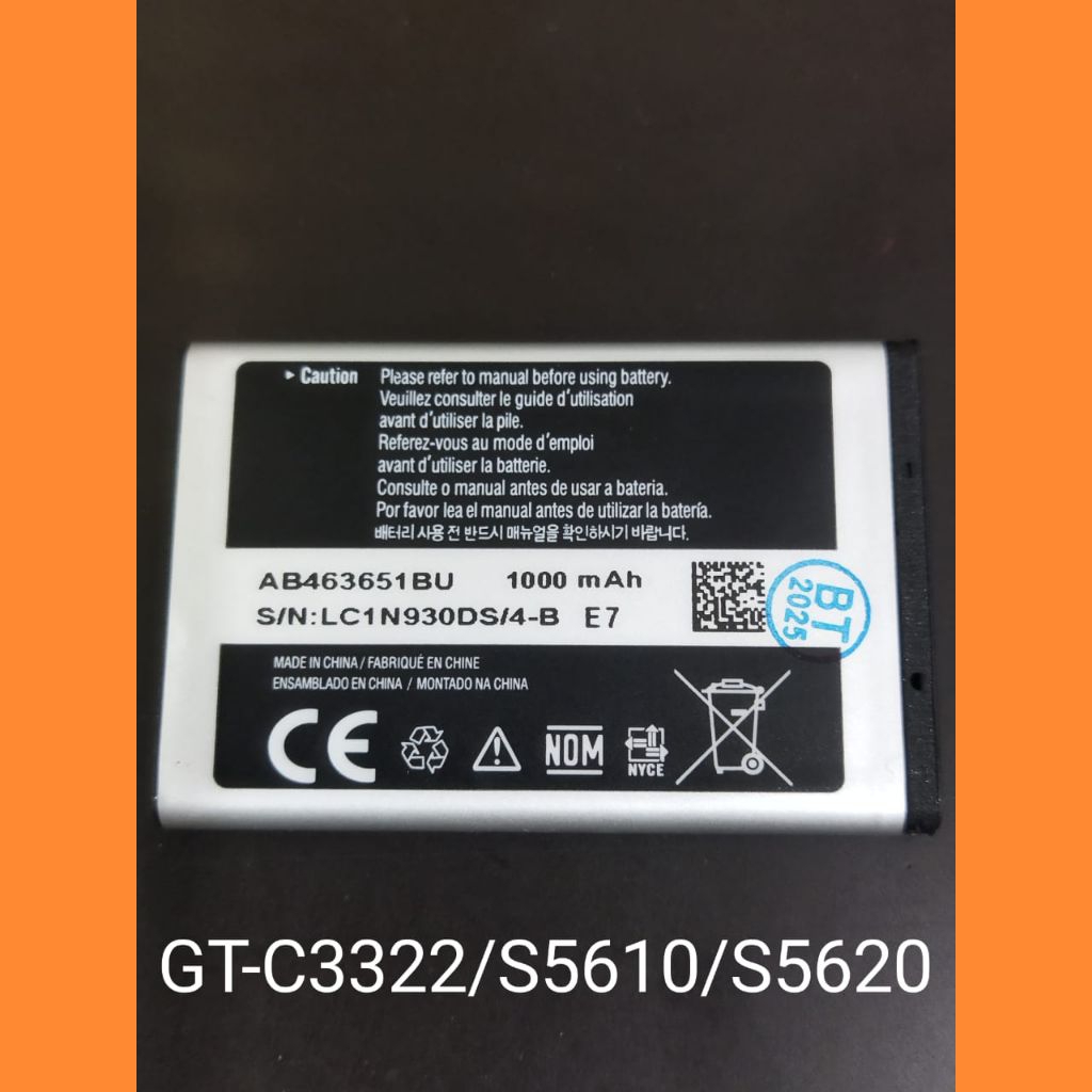 Batre Sam GT-C3520/GT-C3520i Lipat