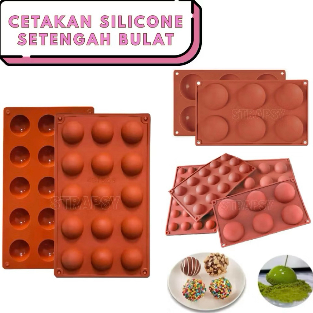 Cetakan Coklat Bulat Cetakan chocobomb cetakan silikon coklat Cetakan coklat Silikon Cetakan dome
