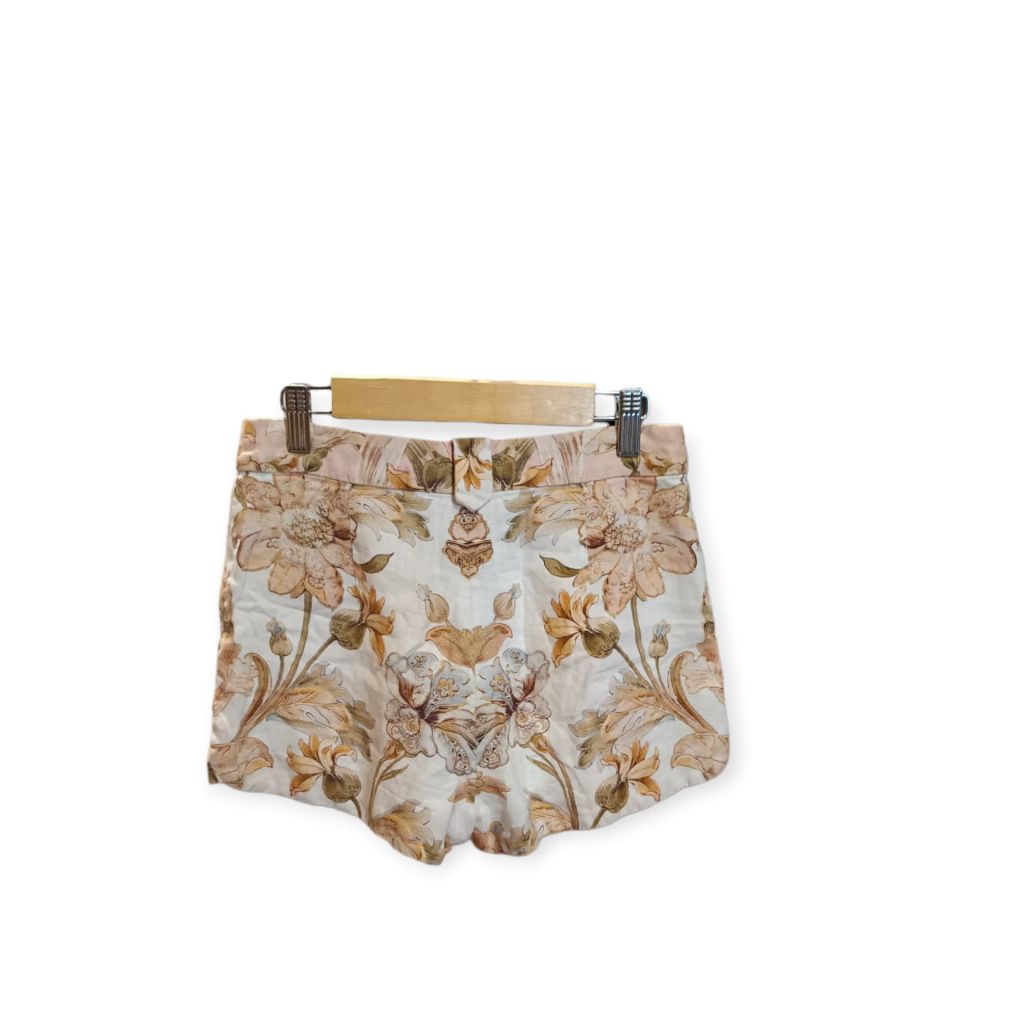 Zimmermann White Floral Mini Pants