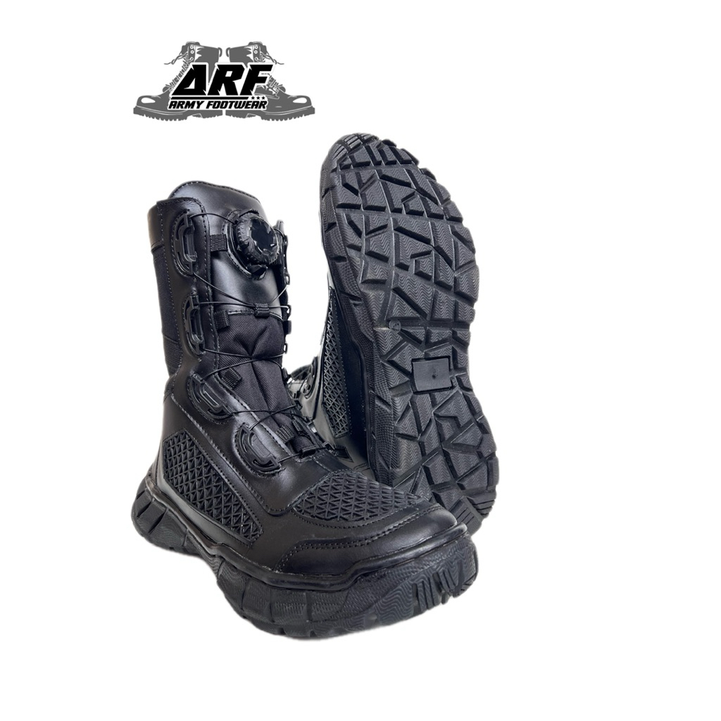 SEPATU PDL JATAH TACTICAL TNI POLRI SOL (WEBA) TALI PUTAR KULIT ASLI