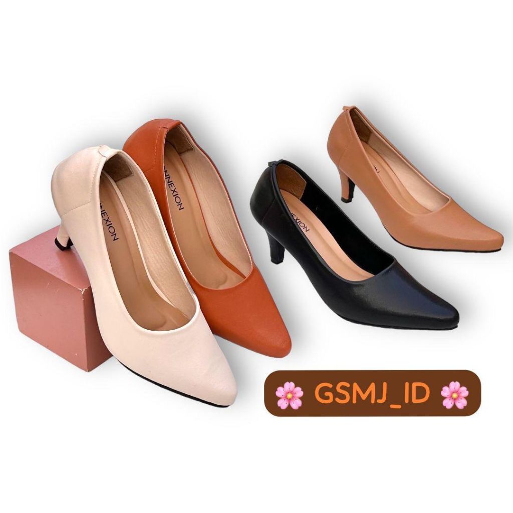 Sepatu kerja wanita heels lancip brand Matahari