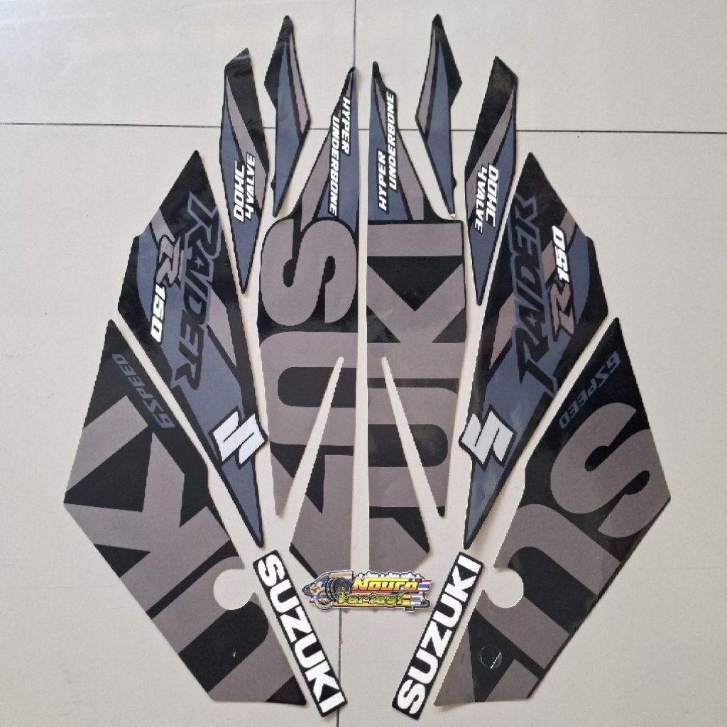 Striping Satria raider Fu fi 2019 2020 dark grey berkualitas