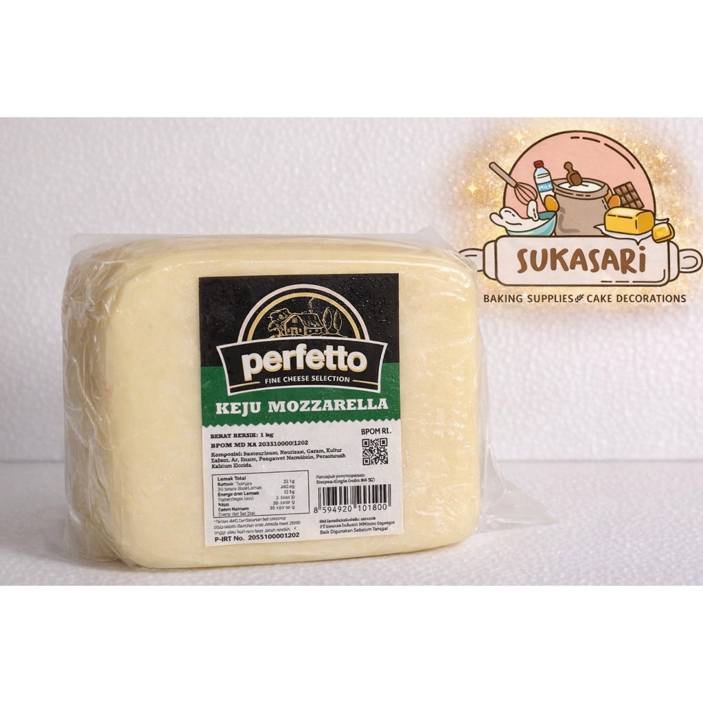 PERFETTO Mozarella Cheese 1 Kg / Keju Mozarella