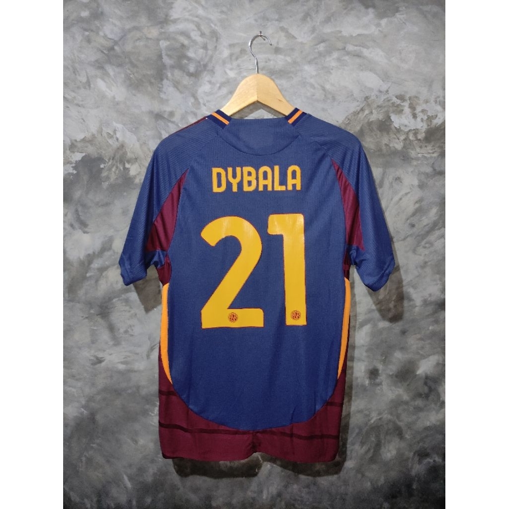 Jersey player issue AS Roma away 3rd musim 2023/2024 dengan nama punggung Dybala #21 Size XL BNWT
