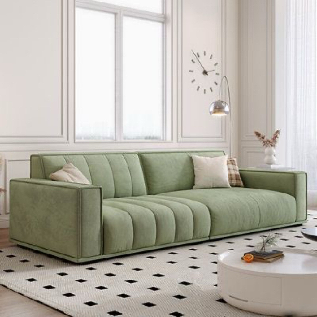 Sofa Tamu Minimalis Scandinavian Hijau | Sofa Modern Elegan Ruang Tamu