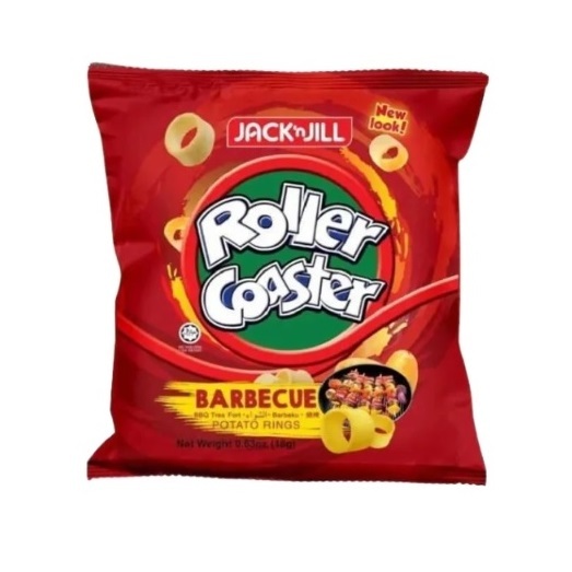 Jack 'N Jill Roller Coaster Potato Rings Barbecue Flavour 18 Gr 18Gr Malaysia