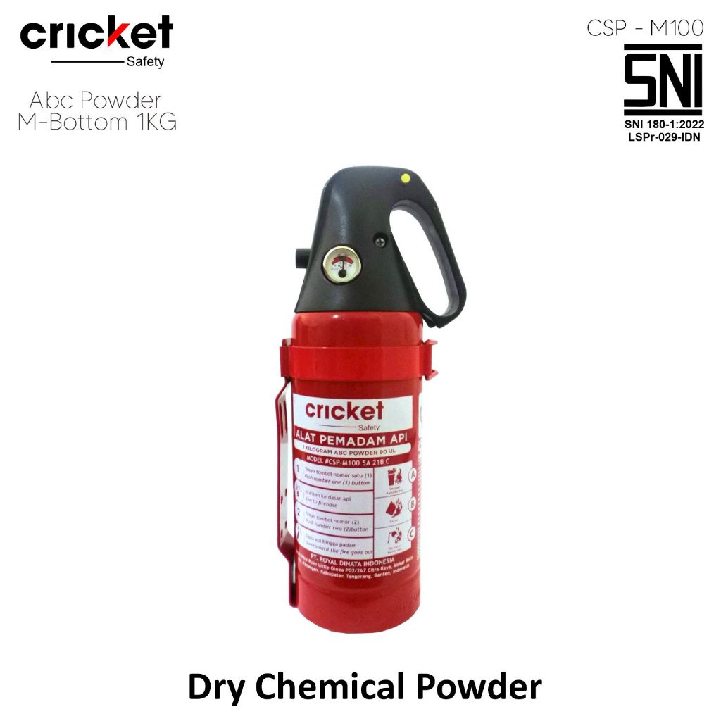 APAR 1 KG CRICKET SAFETY SNI M-BOTTOM / APAR ABC POWDER 1 KG / APAR MOBIL