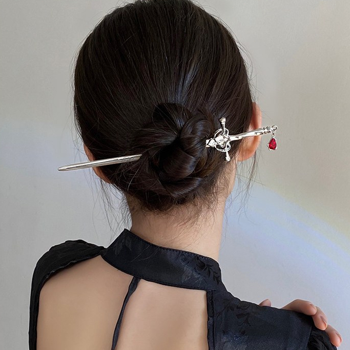 COD Tusuk Konde Cina Hiasan Jepit Rambut Pedang Gaya Kuno Jepit Rambut Hanfu Gaya Cina Baru