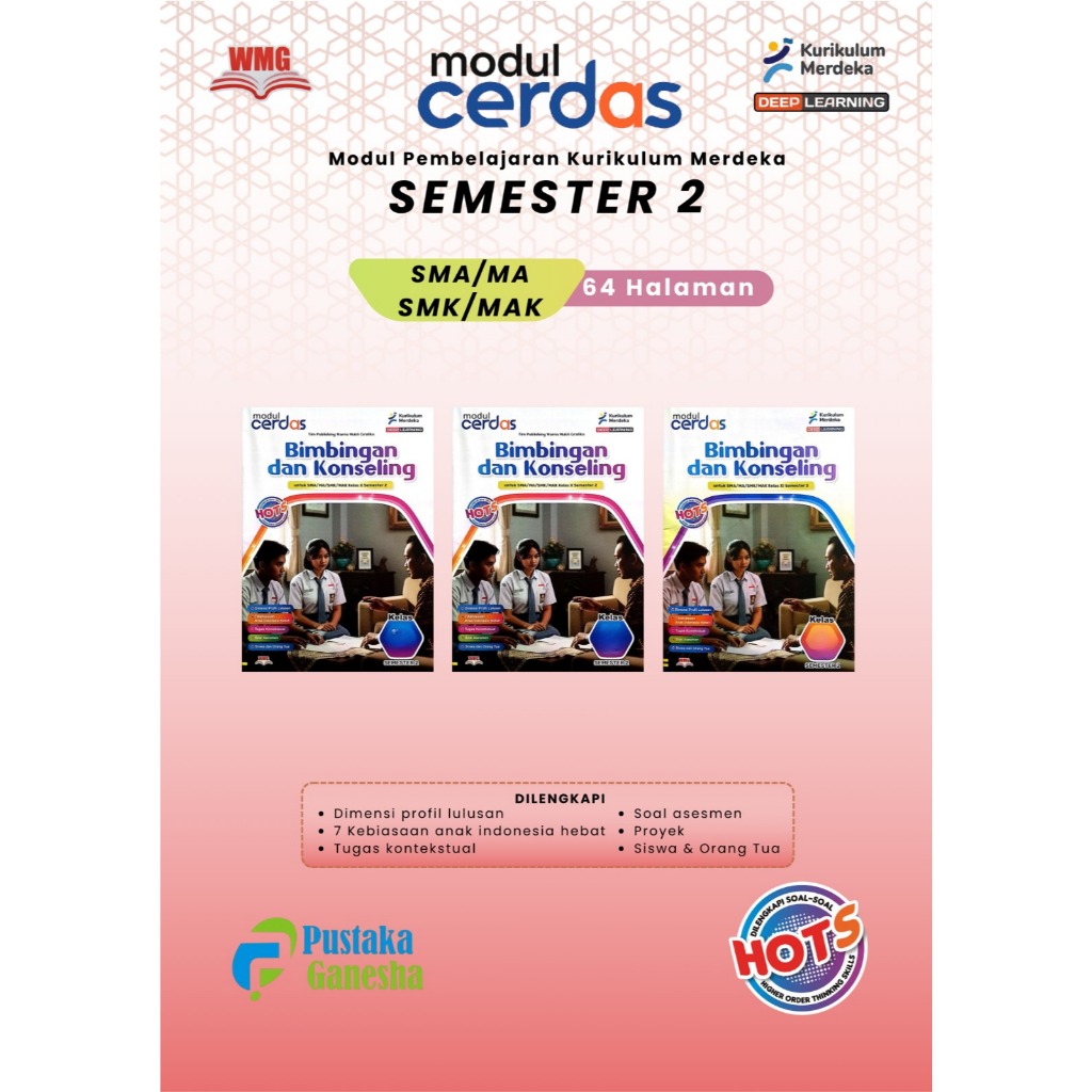 LKS BK - Bimbingan Konseling SMA MA Semester 2 Genap Kelas 10 11 12