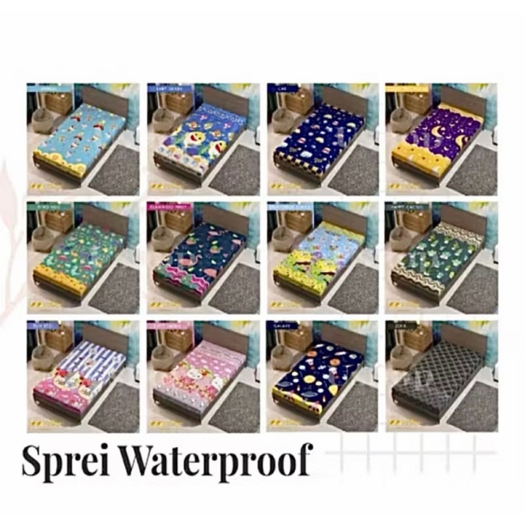 Sprei monalisa waterproof 120X200 / sprei monalisa waterproof nomor 3 / sprei monalisa wateproof sin