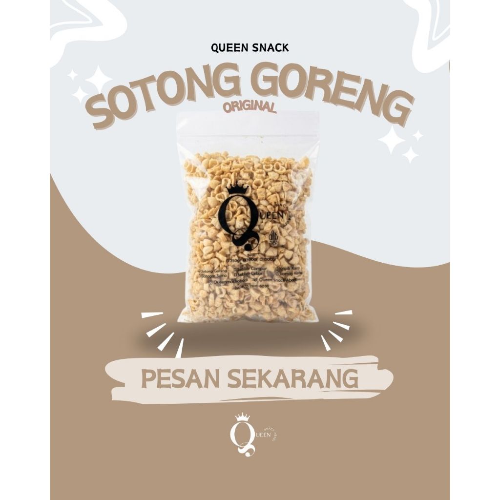 Sotong Goreng Original Queen Snack gurih renyah tanpa pengawet