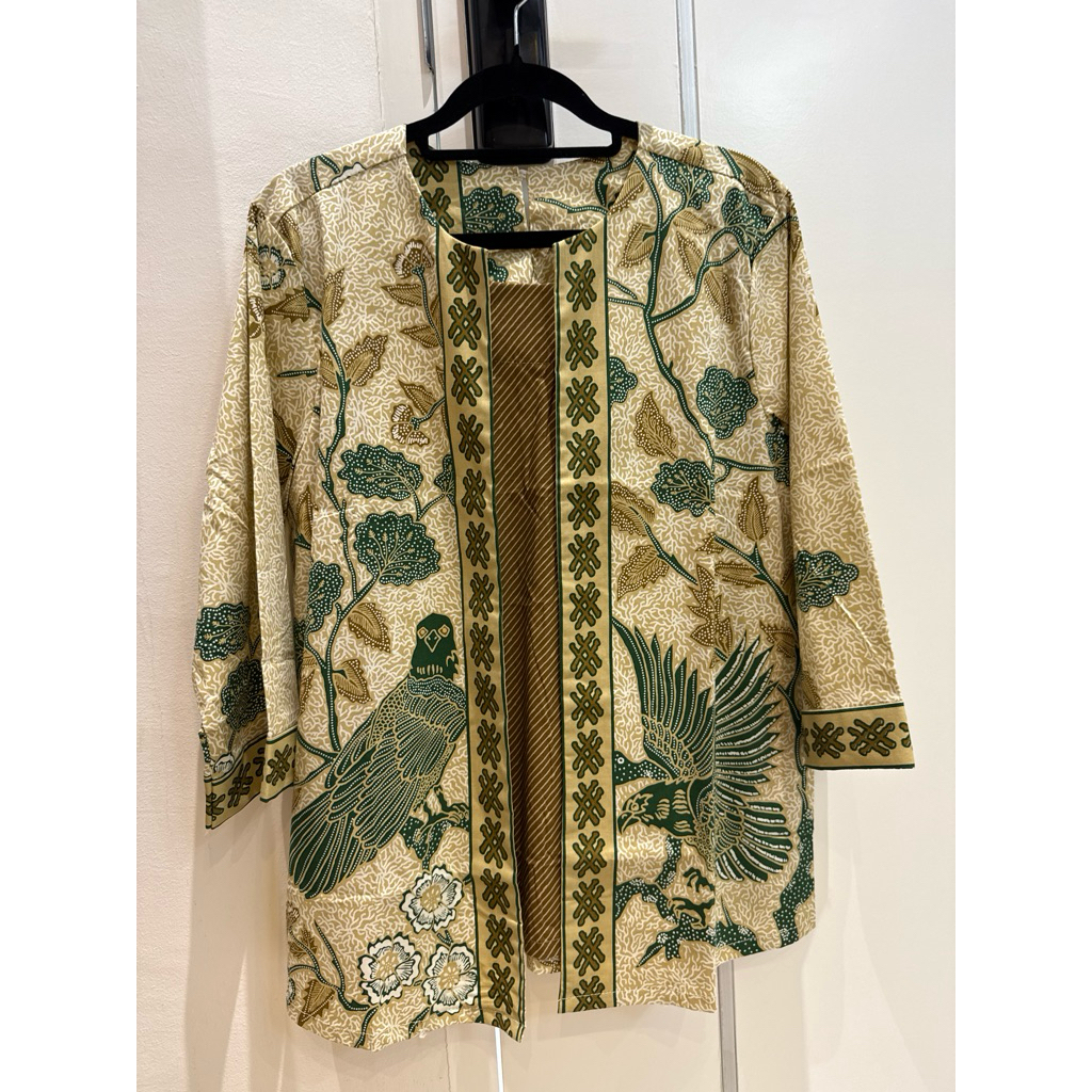 Monica Blouse Batik / Baju Atasan Batik Wanita Lengan 7/8