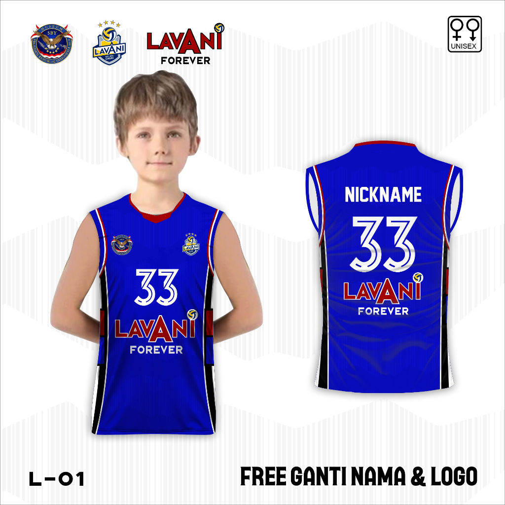 Jersey Voli proliga baju volleyball LavAni kaos anak singlet  volley ball