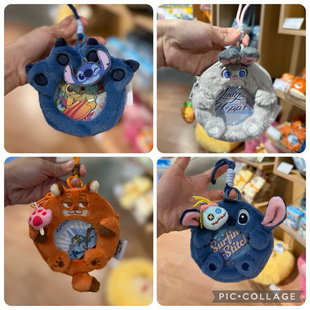Oh Some Disney Stitch zootopia nick judy keychain wallet