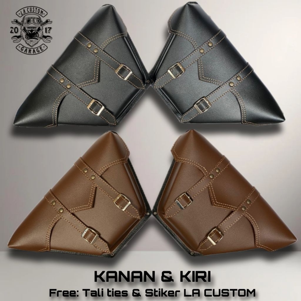 [TERBARU] Tas motor custom sidebag motor custom side bag custom tas tutup aki samping