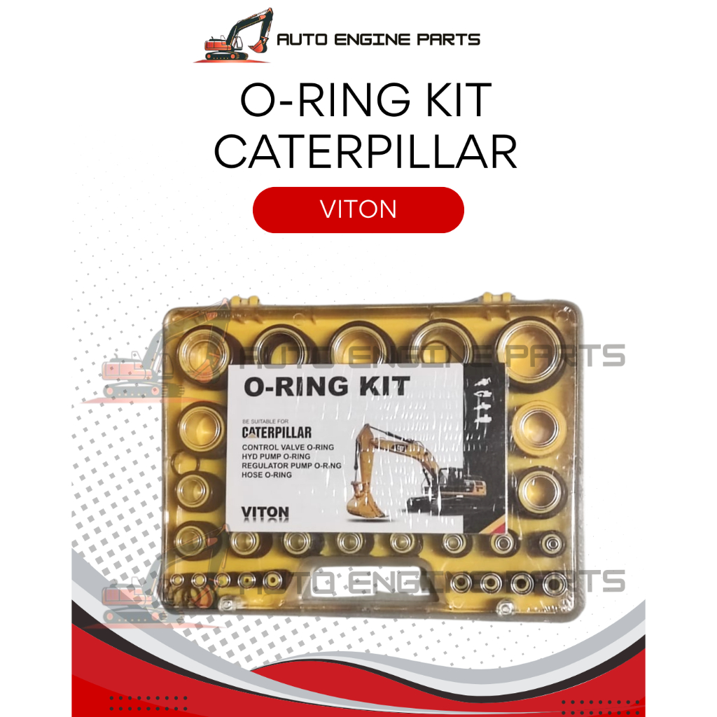 O-RING KIT Full Set Box Caterpillar CAT VITON Karet Anti Panas Oli Kit Hydraulic Seal Kit Excavator