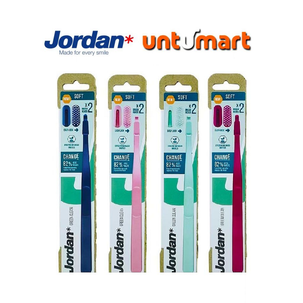 Jordan Oral Care Green Clean ~ Change Handel with Refill
