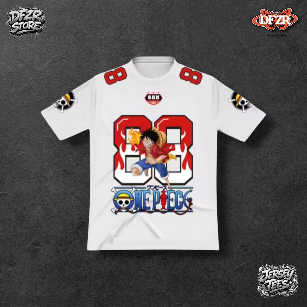 KAOS JERSEY ONE PIECE ANAK DRYFIT MILANO PREMIUM COWOK CEWEK VINTAGE