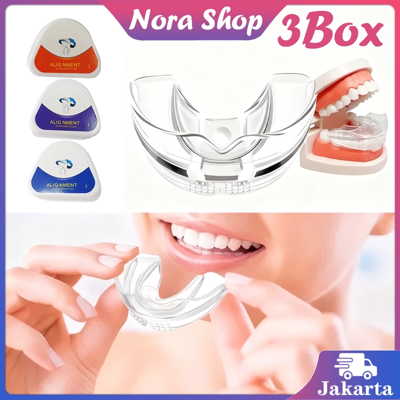 3Pcs/Set Behel Gigi Transparan Tak Terlihat / Behel Kawat Gigi Transparan / Allignment Orthodentic R