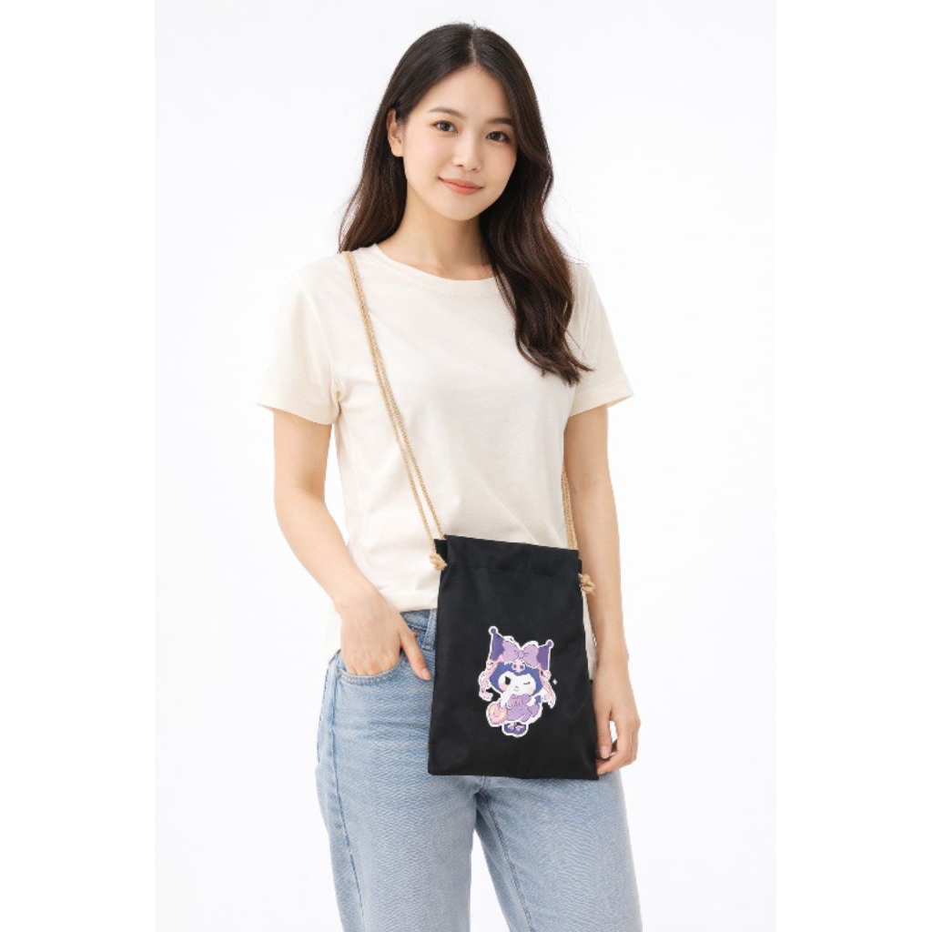 tas selempang anak kecil kuromi imut