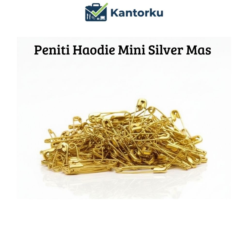 Peniti Hao die Mini Warna Emas Bohlam Lucu / Jarum Peniti Warna EMas Bohlam Anti Karat