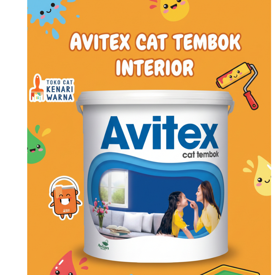 AVITEX CAT TEMBOK INTERIOR - CAT TEMBOK INTERIOR 25 KG
