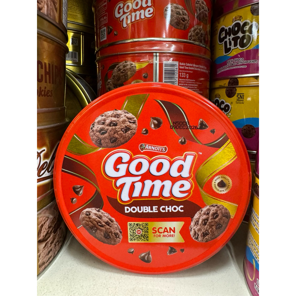 GOOD TIME 133 GRAM Goodtime Coklat Cokelat Kue Kaleng Lebaran Grosir Murah