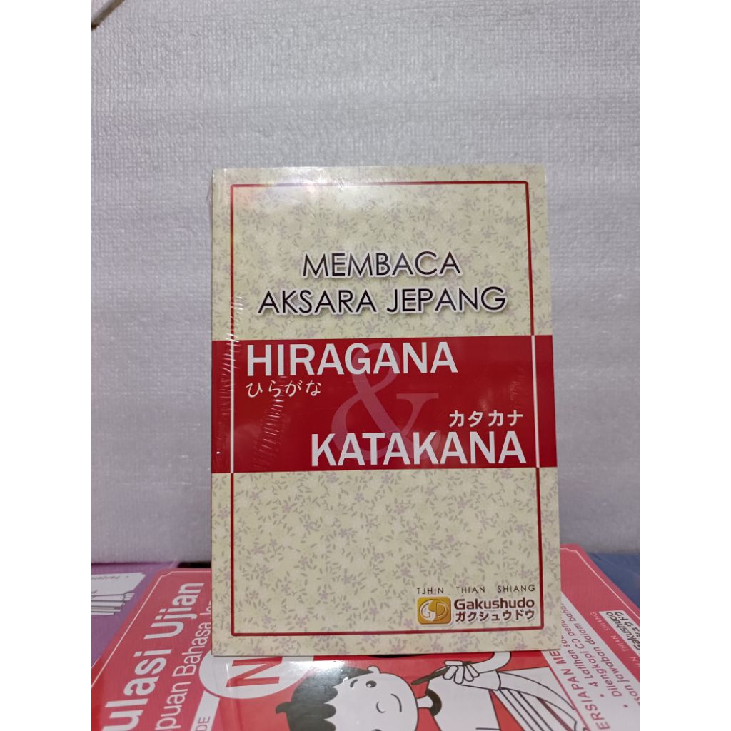 Buku Membaca Aksa Jepang Hiraga Katakana Original Gakushudo