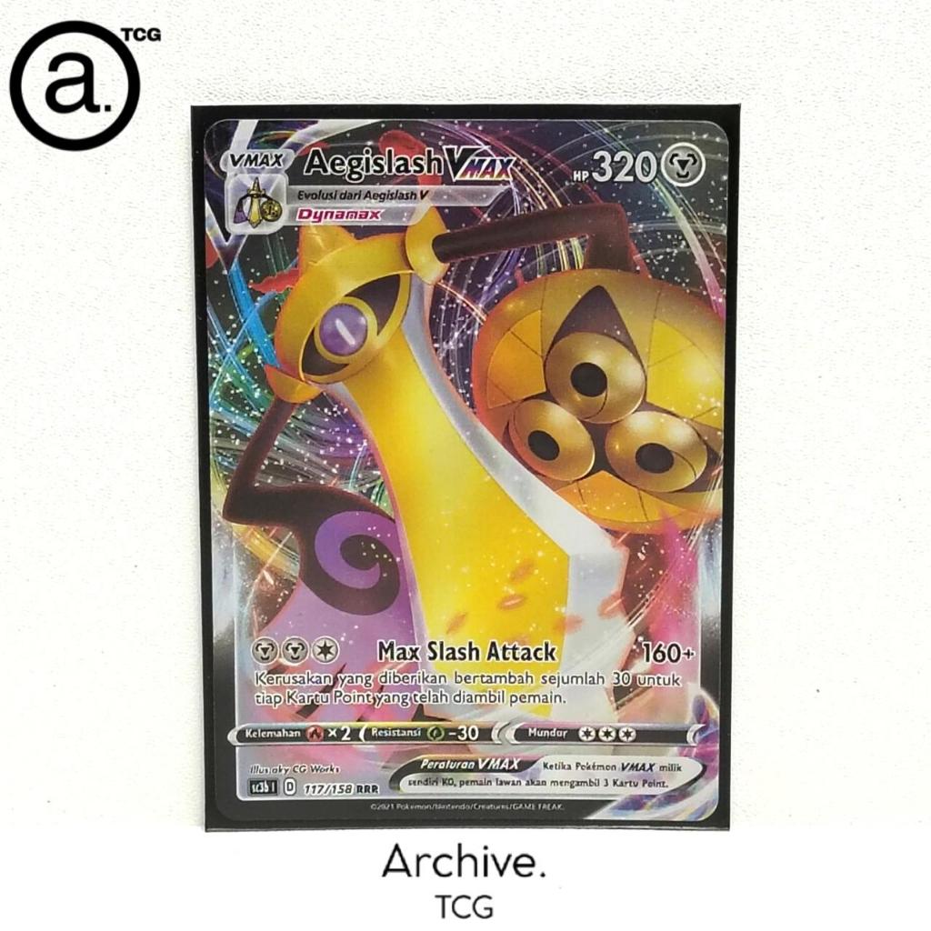 Aegislash Vmax (117/158) Pokemon Indonesia ~ VMAX Berkilau Set B SC3B