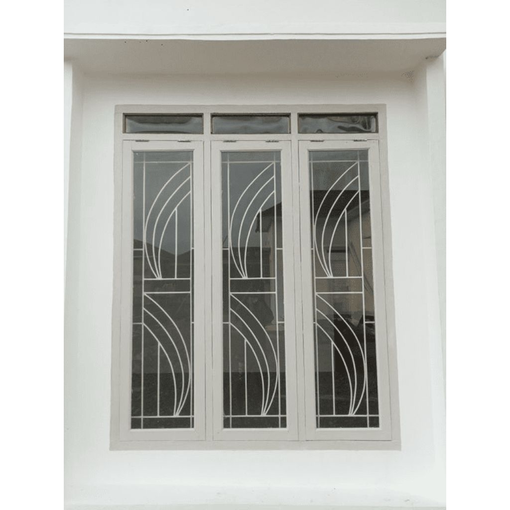 teralis besi pengaman jendela kayu/aluminium bisa custom ukuran