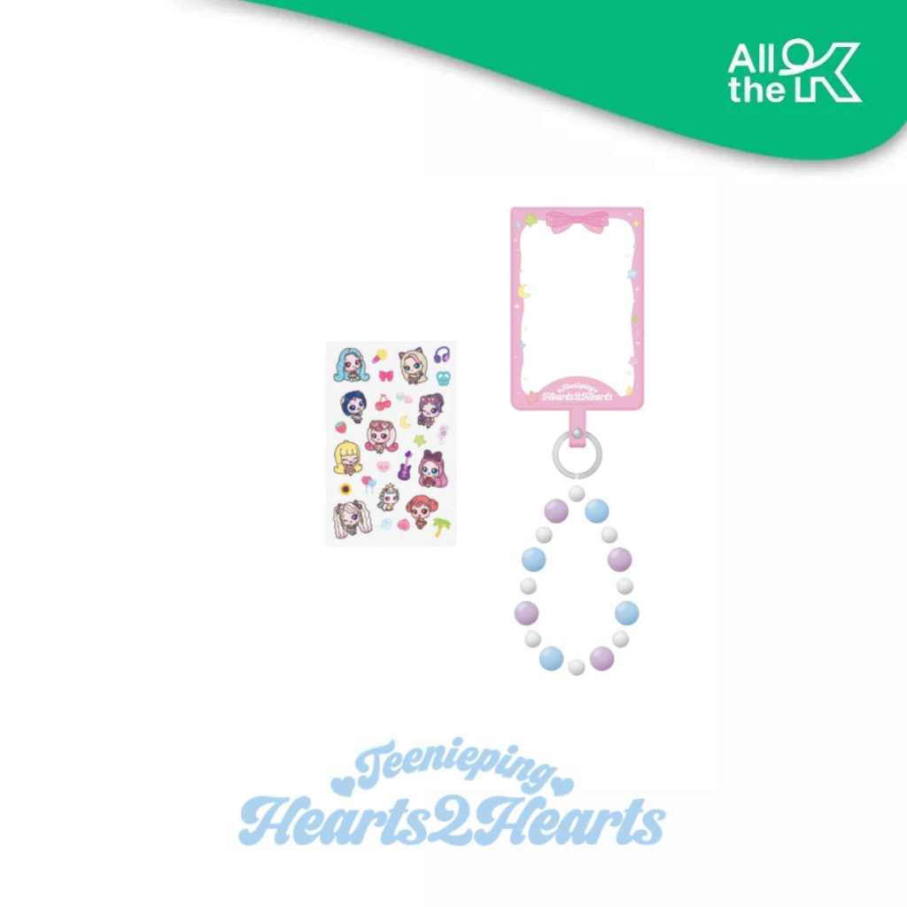 [PRE-ORDER] Hearts2Hearts - PHOTO CARD PHONE STRAP / Teenieping X Hearts2Hearts OFFICIAL MD