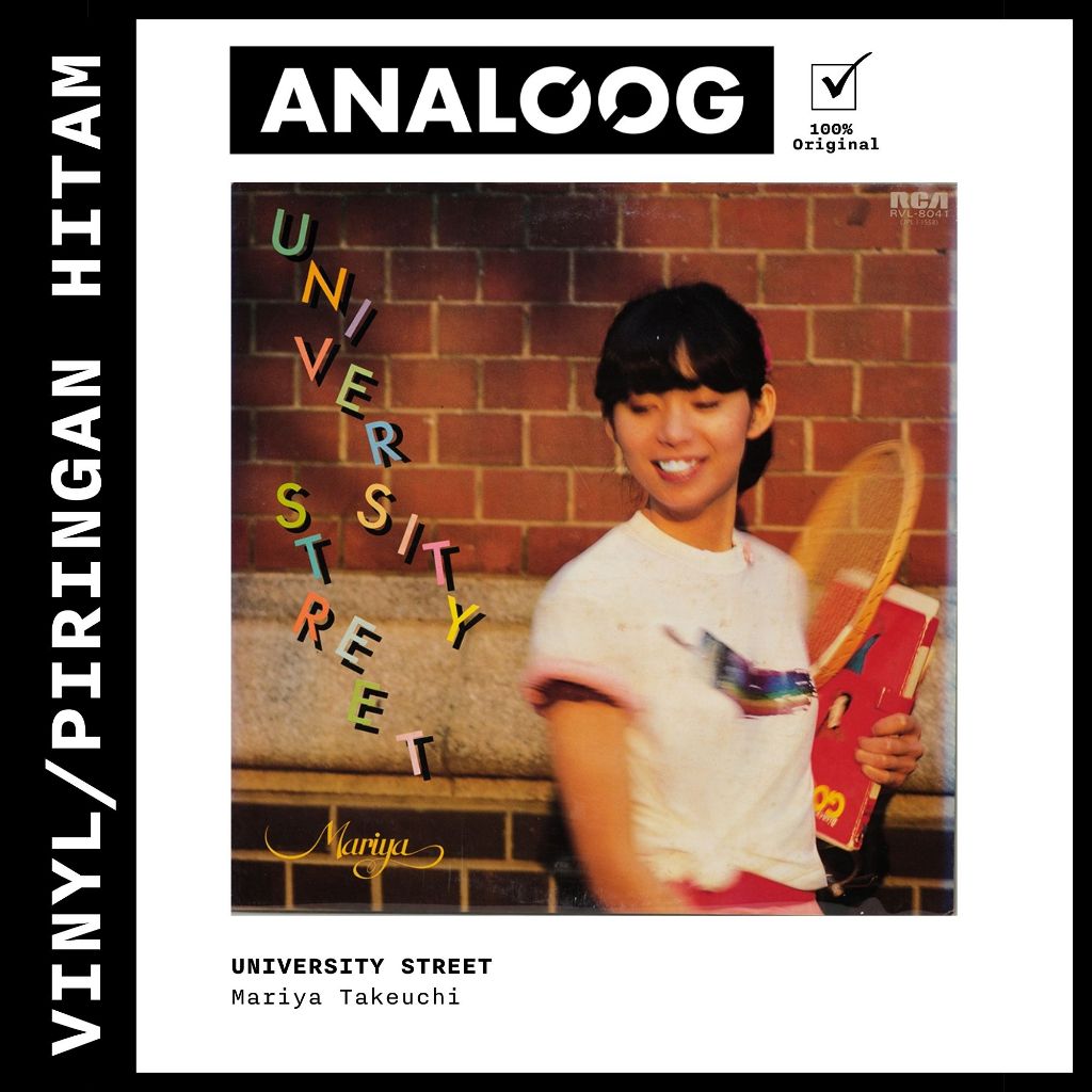 (VINYL/PIRINGAN HITAM) MARIYA TAKEUCHI - UNIVERSITY STREET.