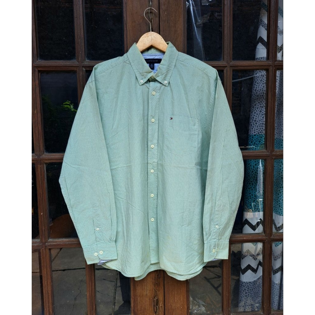 Tommy Hilfiger Kemeja Panjang Mens M eropa fit XL indo