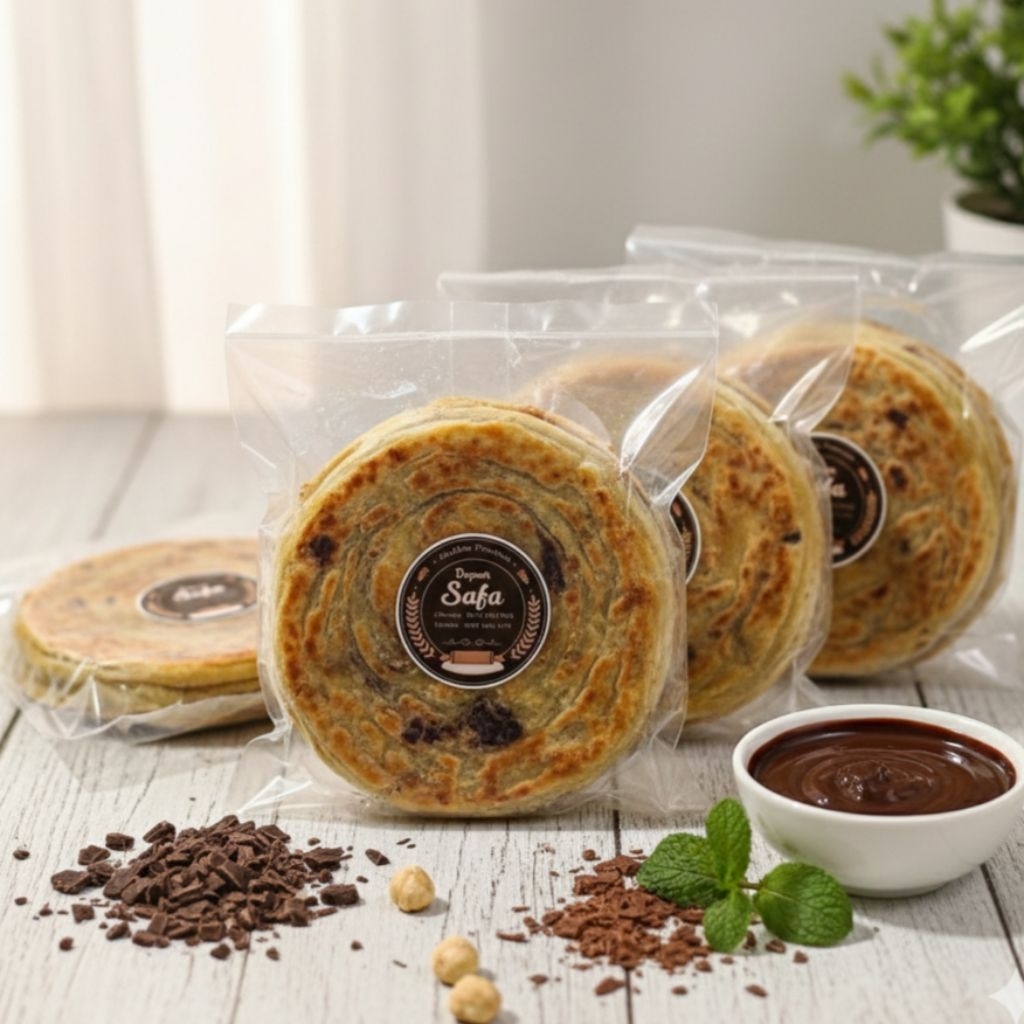 Roti Maryam / Roti Canai Rasa Coklat ukuran besar