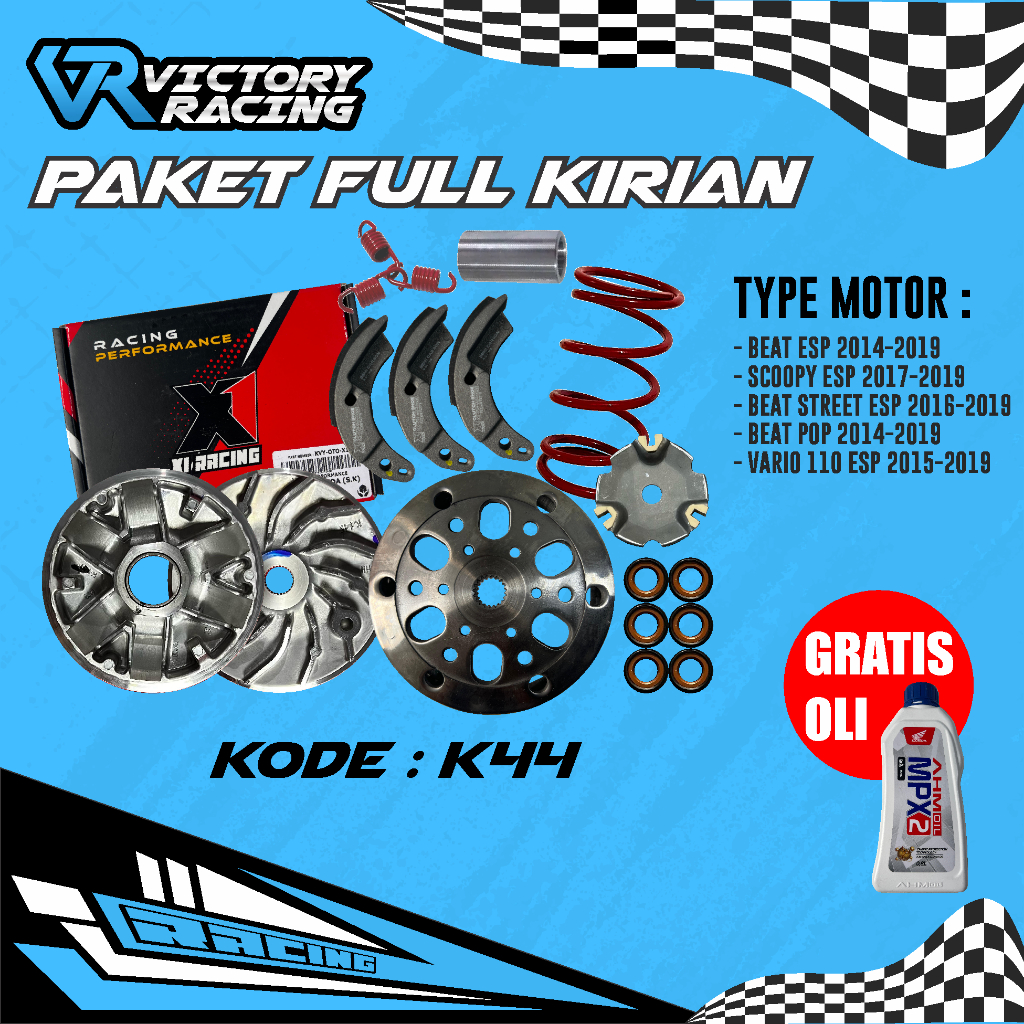 paket kirian cvt costum racing beat esp scoopy esp kode K44