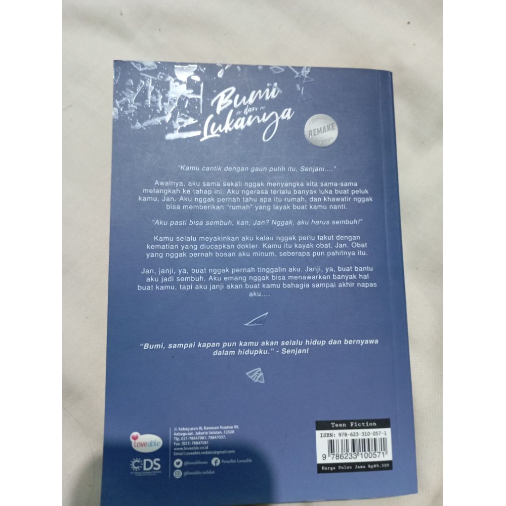 (PRELOVE) ORIGINAL Novel Bumi dan Lukanya by Revianaaprl
