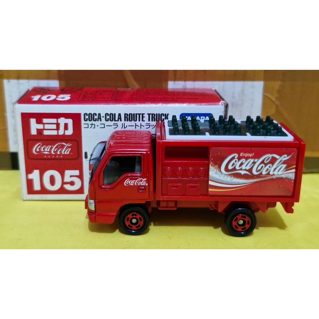 Diecast Tomica 105 COCA - COLA ROUTE TRUCK