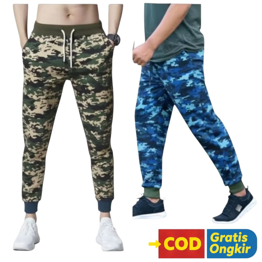Celana Jagger -  joger army loreng Panjang sport
