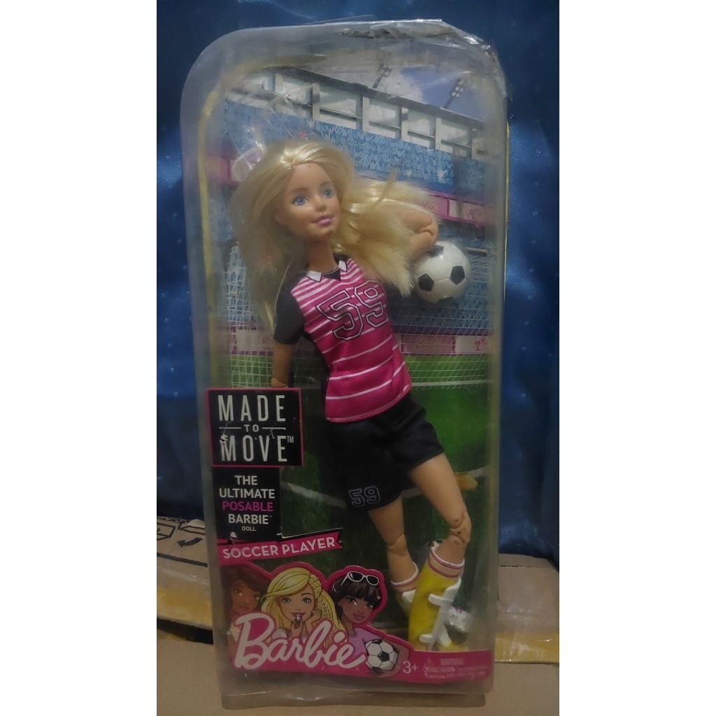 Boneka Barbie Mattel MTM Soccer Player New Old Stock